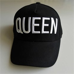 Bayan Spor Şapka Queen Cap Siyah