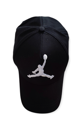 Jordan Nakışlı Erkek Siyah Şapka Kep